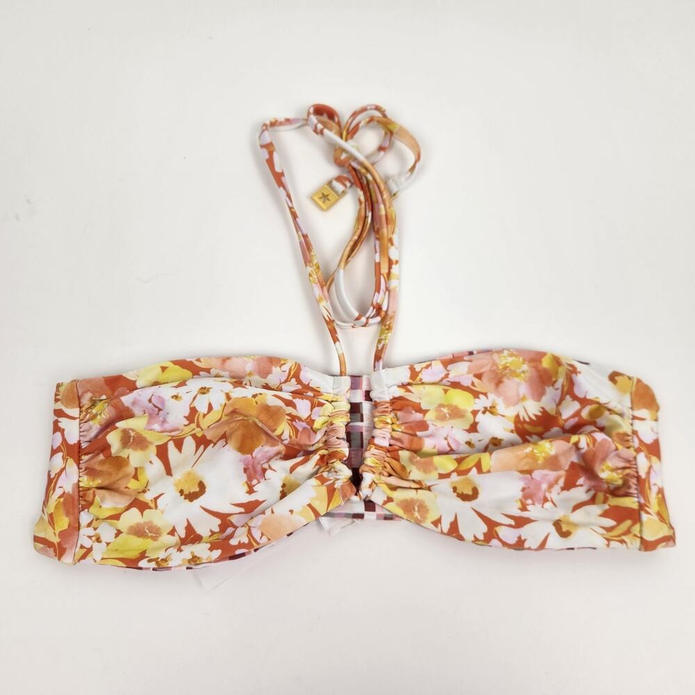 L*Space Dawn Bikini Top Reversible Convertible Size Small NWT What in Carnation